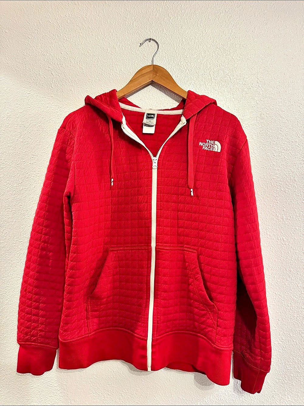 The North Face Longs Peak Quilted Full-Zip Hoodie Red Quilted Full-Zip Hoodie